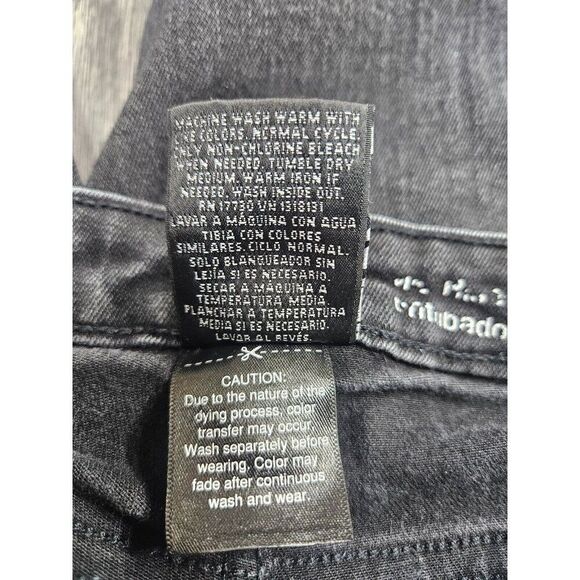 (3/$35) Mossimo Size 2 Long Power Stretch Mid RIse Skinny Denim Blue Black Jeans - Picture 6 of 11